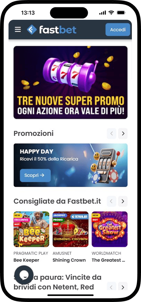 Homepage di Fastbet Casino